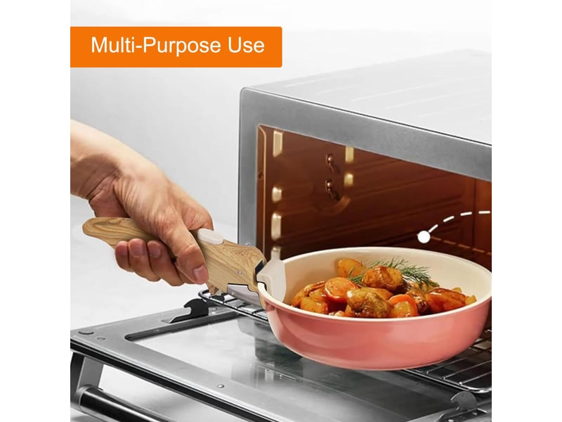Lot de 2 poignées de casserole amovibles, poignées de rechange amovibles en bois pour casseroles et poêles, poignée de rechange - Conforama D