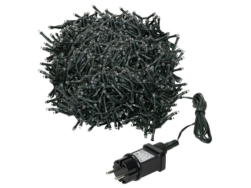  Ecd germany guirlande lumineuse en grappe 20m 1000 leds blanc chaud, décoration de noël cluster pour intérieur et extérieur, avec minuterie, ip44, éclairage pour sapin jardin balcon terrasse ECD Germany GmbH - Conforama A