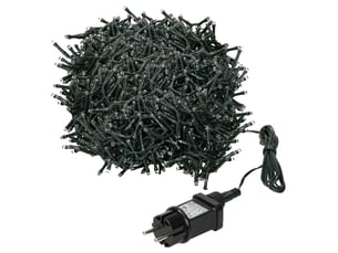 Ecd germany guirlande lumineuse en grappe 20m 1000 leds blanc chaud, décoration de noël cluster pour intérieur et extérieur, avec minuterie, ip44, éclairage pour sapin jardin balcon terrasse