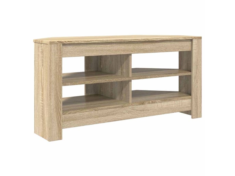  Meuble tv d'angle moderne 102x41x50 cm chêne sonoma bois d'ingénierie  - Conforama A