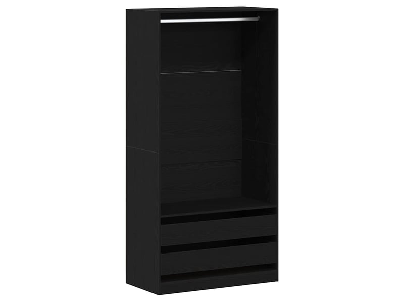  Armoire chambre, armoire de rangement chêne noir 100x50x200 cm bois d'ingénierie shl99502  - Conforama A
