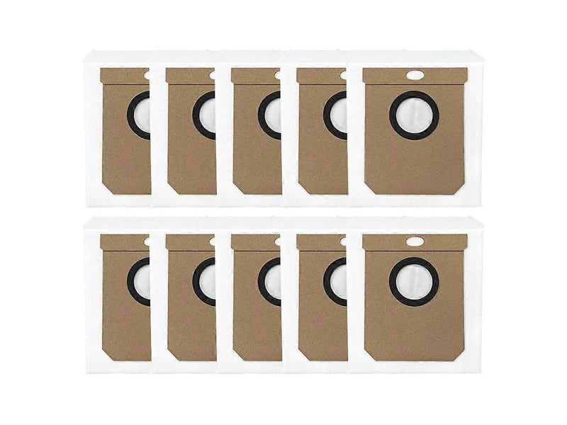  10pcs compatible for deerma robot vacuum x70 deerma dem-x70 accessories dust bag vacuum cleaner parts  - Conforama A