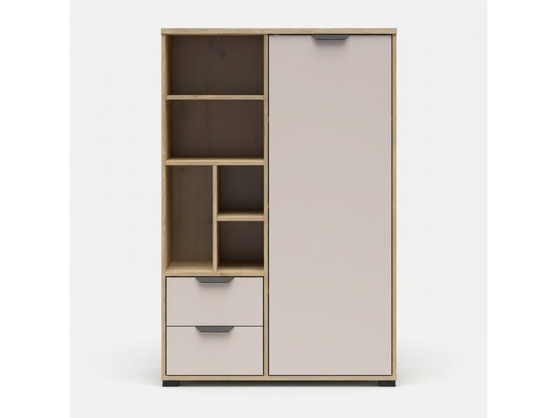 Buffet haut avec 1 porte et 2 tiroirs chuck - Conforama D