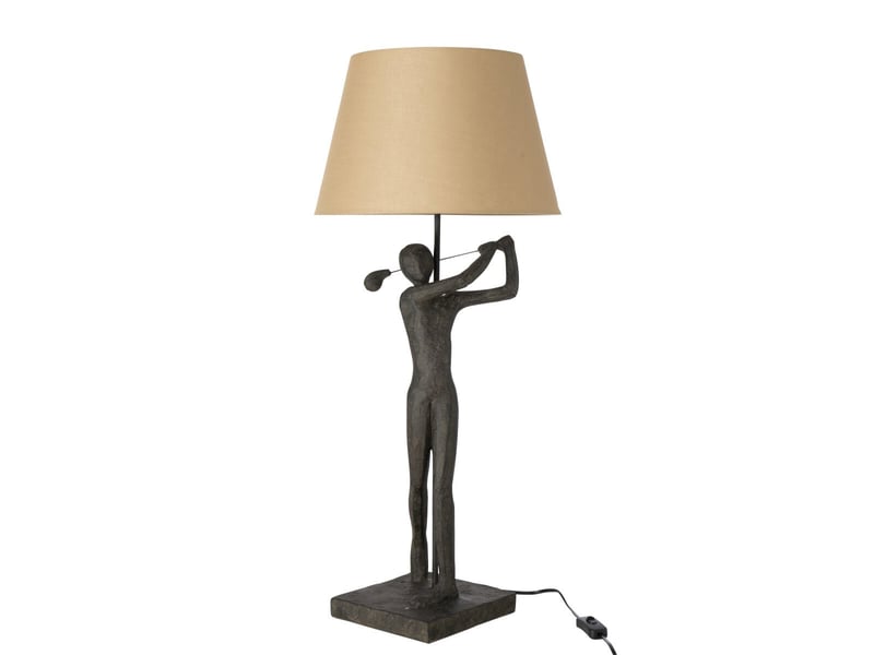  Lampe à poser golfeur viggo 80cm noir  - Conforama A
