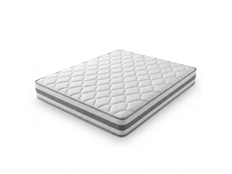  Matelas 90x200 cm h4, 25 cm, ressorts ensachés et mousse confort, 7 zones, housse polyester respirante  - Conforama A