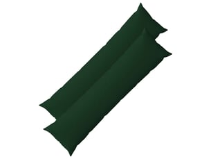 Lot de 2 coussins avec oreiller, coussins décoratifs heerlen vert foncé tissu cf50364