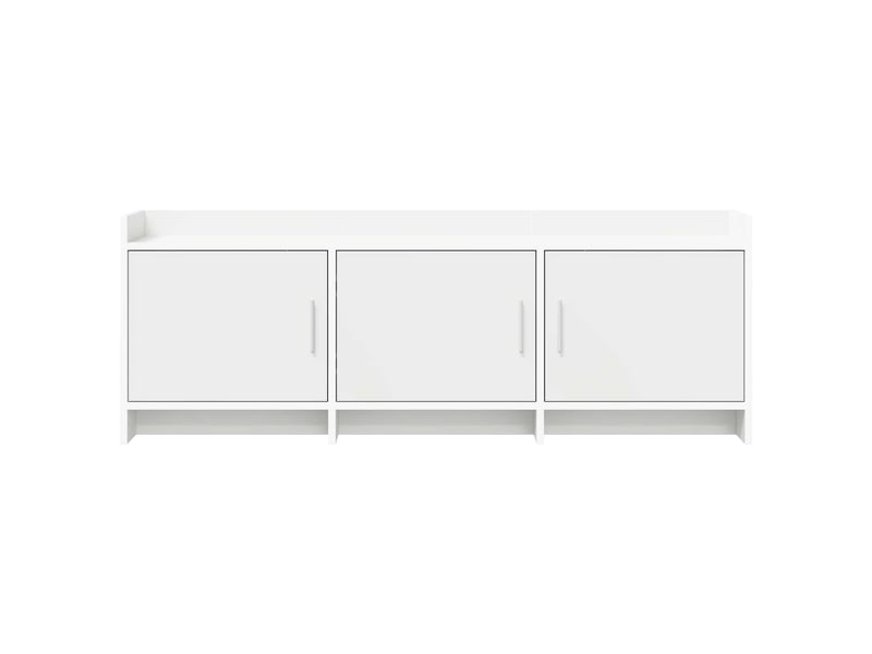  Meuble tv - banc tv - meuble de rangement 130 x 33 x 47 cm blanc bois d'ingénierie  - Conforama E