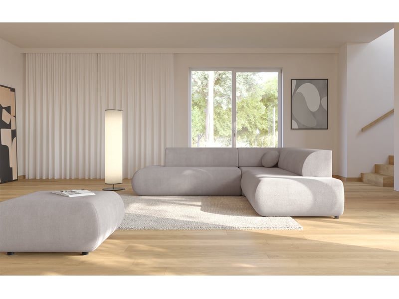  Selsey armone - canapé d'angle convertible - 265 cm - gris clair Armone - Conforama C