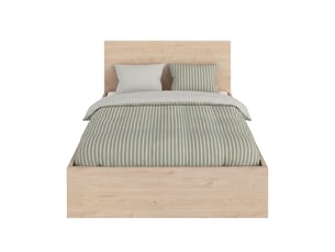 Lit coffre 140x190 cm   TITAN coloris Imitation chêne