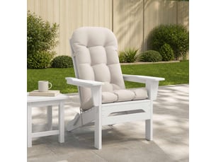 Coussin de transat ensoleillé, coussin pour bain de soleil putten 100 % polyester blanc cf56072
