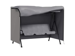 Housse de protection pour balançoire de jardin 205x124x164 cm imperméable protection solaire grise