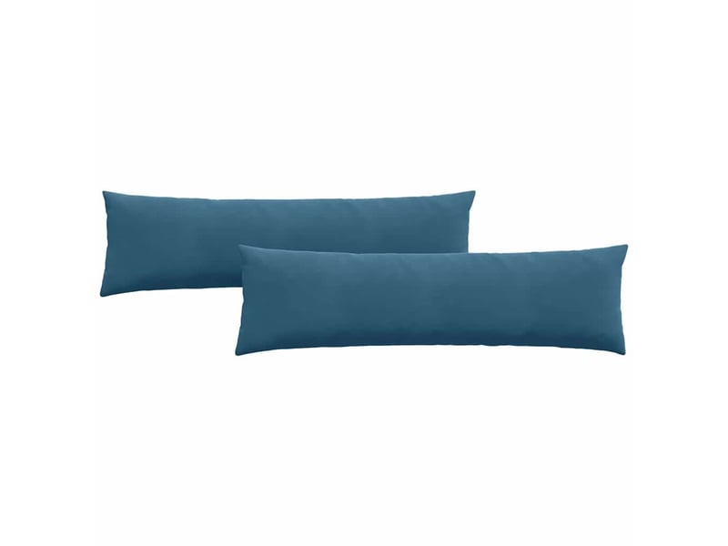 Lot de 2 coussins de canapé, coussins décoratifs bleu 145 x 40 cm cf58996 - Conforama A