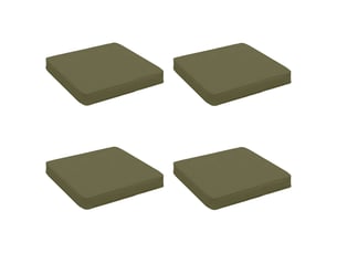 Lot de 4 coussins de siège, coussins d'assise vught 100 % polyester cf60672