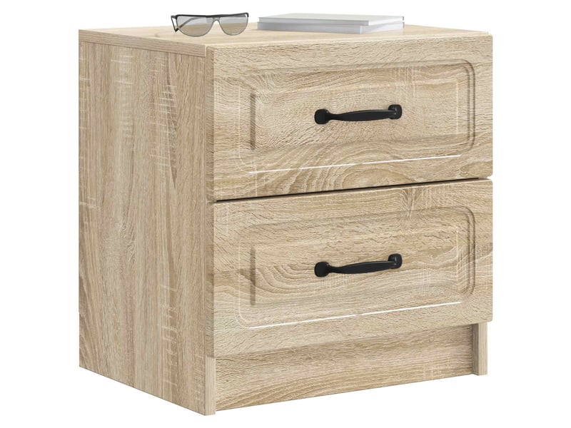 Table de chevet - cabinet de chevet - table de nuit 2 pièces chêne sonoma 43 x 34,5 x 44,5 cm - Conforama B