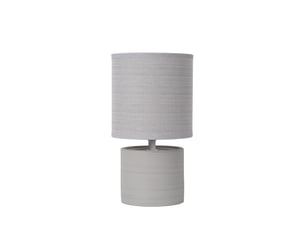 Lampe de table diam. 14 cm 1xe14 40 w ip20 gris - lucide - greasby