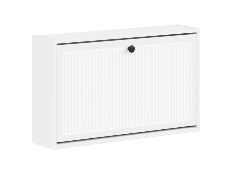  Meuble à chaussures mural, armoire à chaussures ede 71x17x43 cm blanc  - Conforama A