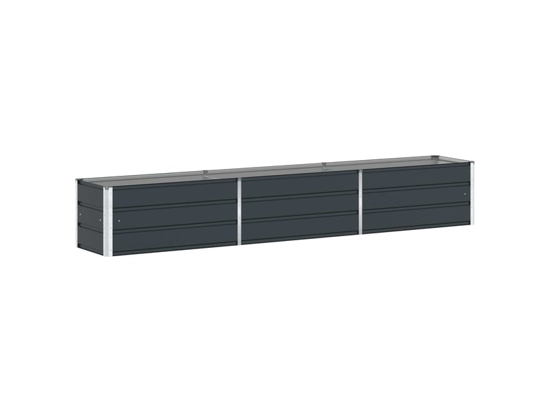  Jardinière - bac à fleurs anthracite 290 x 50 x 45 cm acier galvanisé  - Conforama A