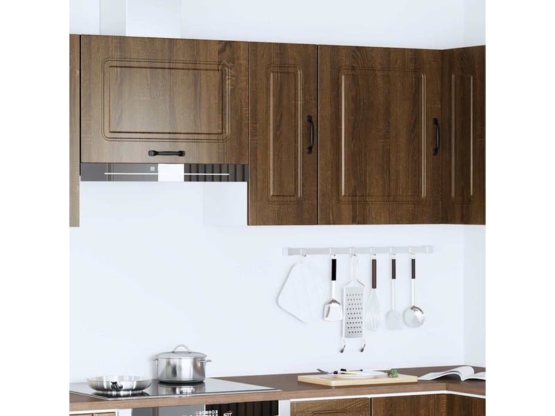  Armoire murale de cuisine kalmar chêne marron bois d'ingénierie shl2139  - Conforama C