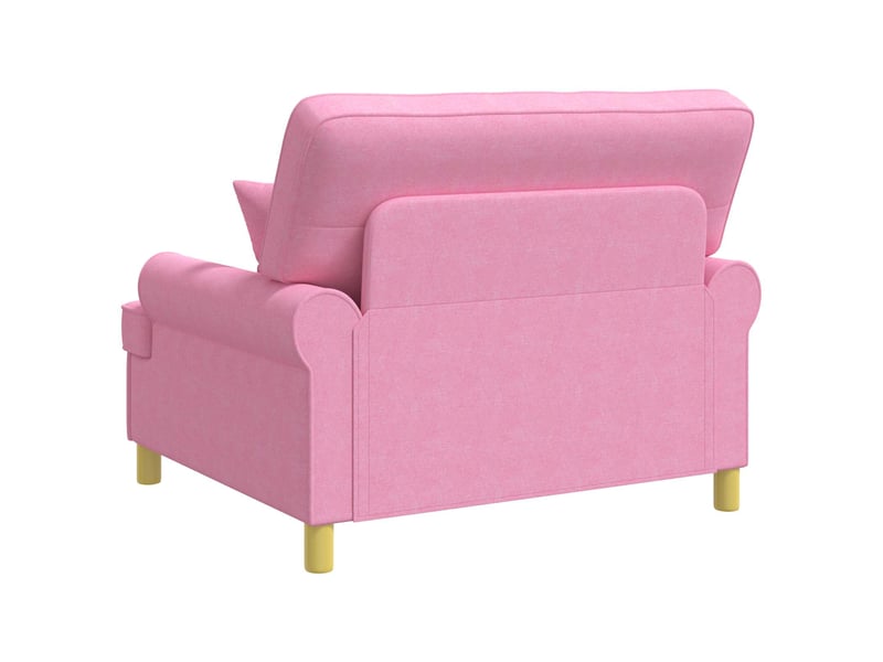  Vidaxl fauteuil xxl avec coussins rose tissu  - Conforama E