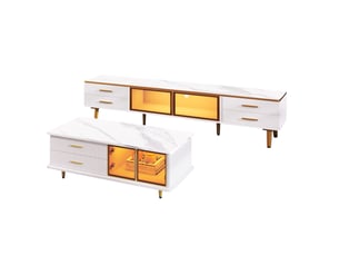 Meuble tv coloris bicolore 170 cm OKWISH  