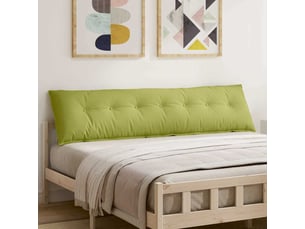 Coussin de dos, coussin de dossier vert clair 200 x 19 x 50 cm tissu cf55054