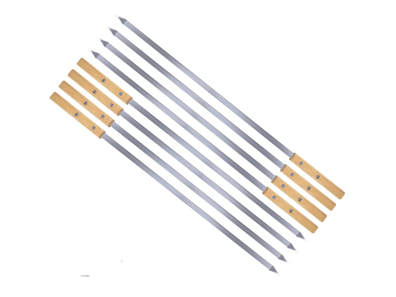  Lot de 8 brochettes pour barbecue en inox – longueur 50 cm  - Conforama A