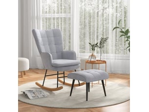 Fauteuil fixe <strong>FLORAGRACE</strong> Polyester gris