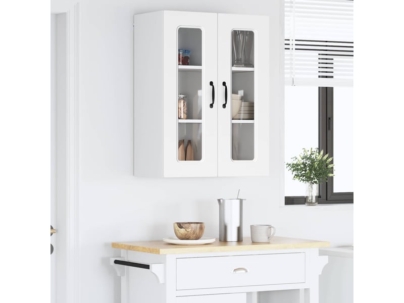  Meuble mural de cuisine | armoire de cuisine blanc 60x31x80cm shl3244  - Conforama D