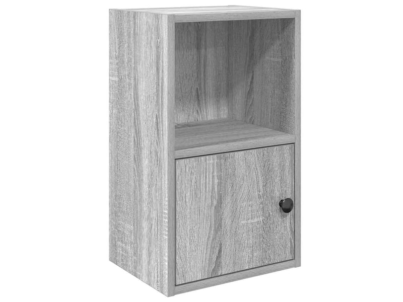  Bibliothèque, meuble de rangement salon sonoma gris 31x24x52 cm bois d'ingénierie  - Conforama A