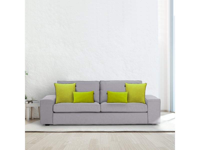 Housse de coussin d'angle fuji 30 x 50 cm en 4 pièces, sans garniture  - Conforama C