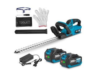 Taille haies sans fil 55 cm lame double 500w 9000-13000 tr min