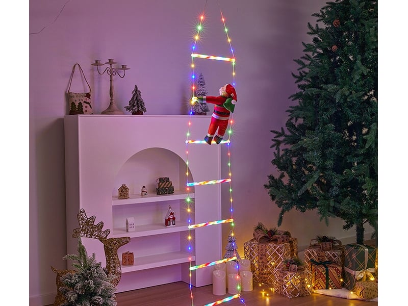  Noel guirlande lumineuse extérieur 1.2m  8 modes fonction motif de sapin de noël  - Conforama D