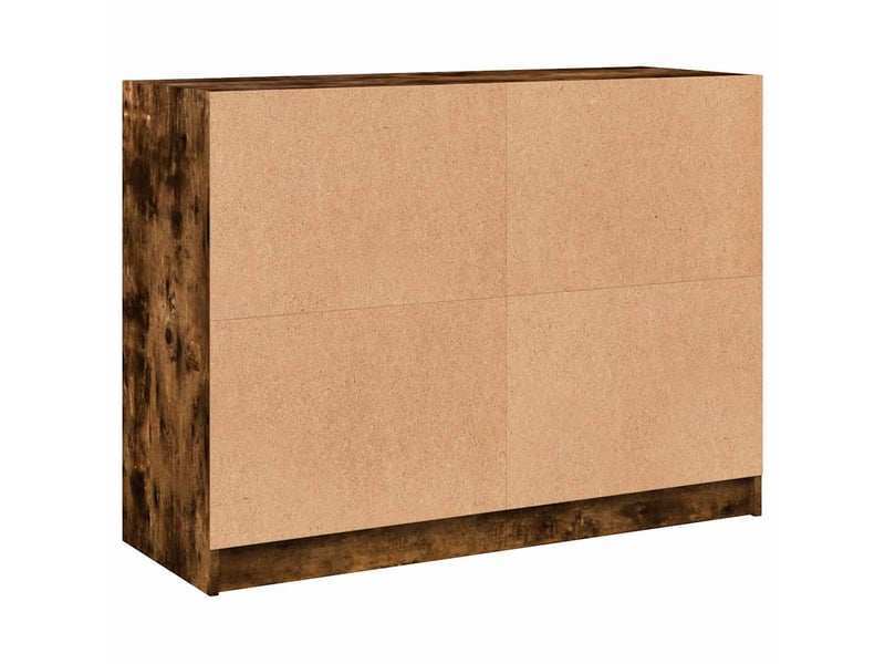  Buffet - bahut - meuble de rangement chêne fumé 102x37x75,5 cm bois d'ingénierie  - Conforama E
