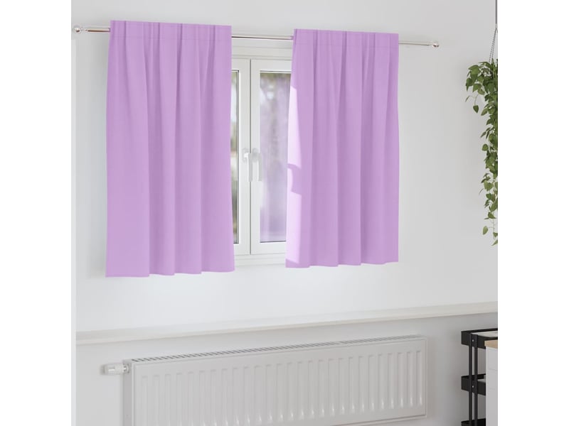 Lot de 2 rideaux occultants, rideaux black-out avec anneaux pourpre 140 x 140 cm cf44731 - Conforama B
