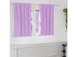 Lot de 2 rideaux occultants, rideaux black-out avec anneaux pourpre 140 x 140 cm cf44731
