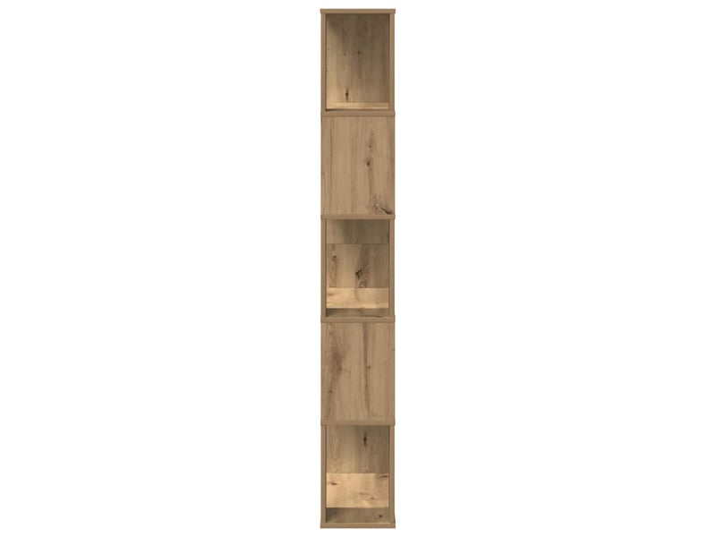  Bibliothèque 5 niveaux, armoire à livres chêne artisanal bois ingénierie  - Conforama D