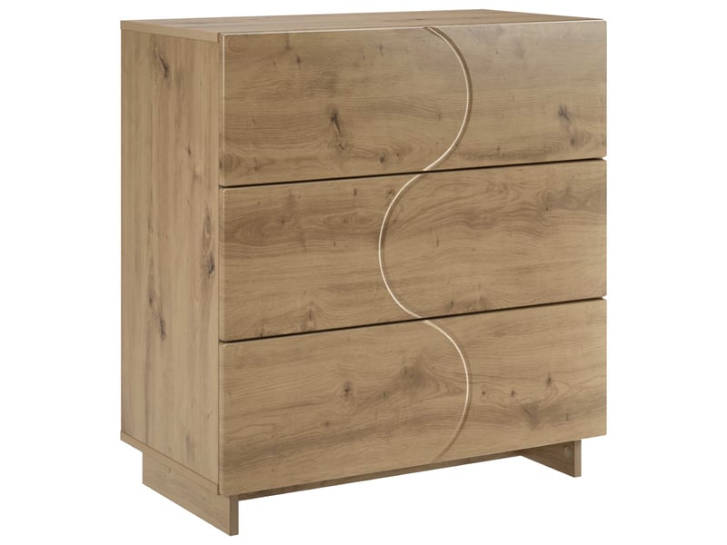 Buffet salon, buffet de rangement chêne artisanal 70x38x75 cm bois d'ingénierie  - Conforama A