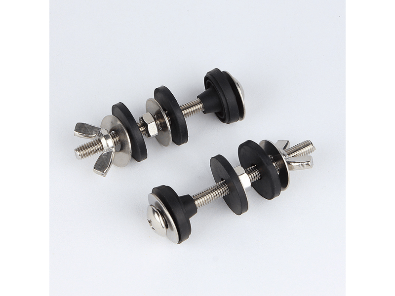  3 paires de boulons pour réservoir de toilette, fixations de salle de bain, accessoires pour siège de toilette, acier inoxydable  - Conforama B