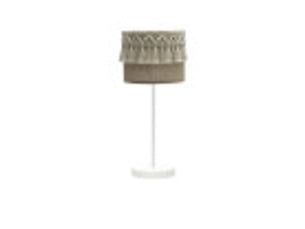 Lampe à poser fabrilamp ekaterina toile de jute 1 x e14 43 x 17 x 17 cm
