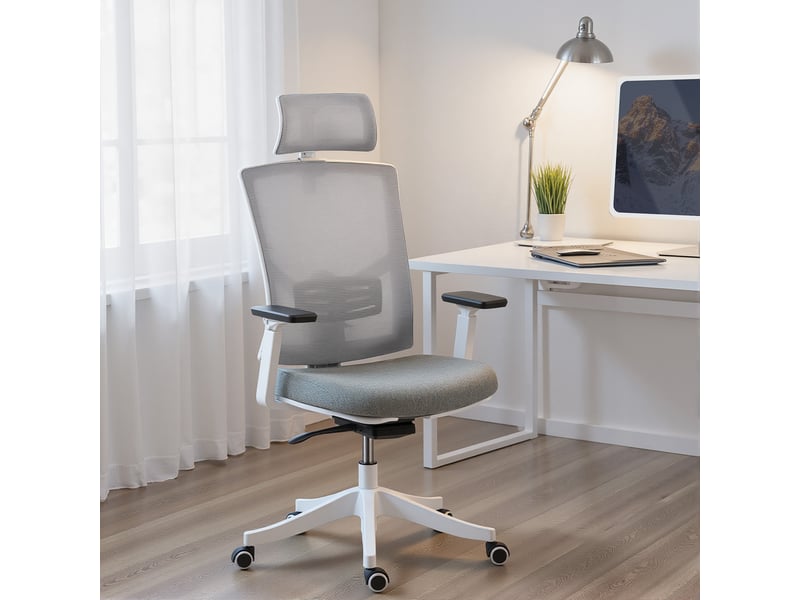  Fauteuil de bureau ergonomique respirant avec soutien lombaire dynamique 4d 64.5x62.5x112-122 cm multicolore  - Conforama D