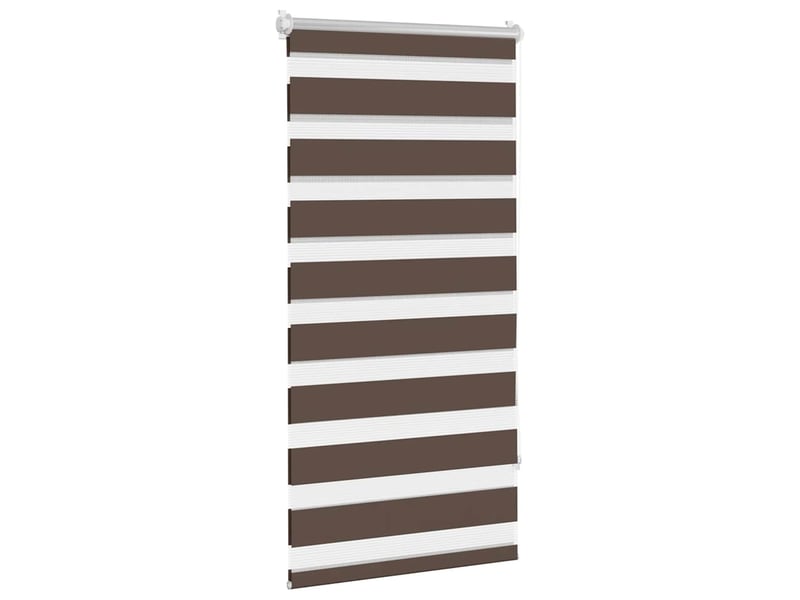  Store vénitien zebra, store de fenêtre 80,9 x 150 cm, largeur du tissu 76,7 cm, couleur café cf48210  - Conforama C