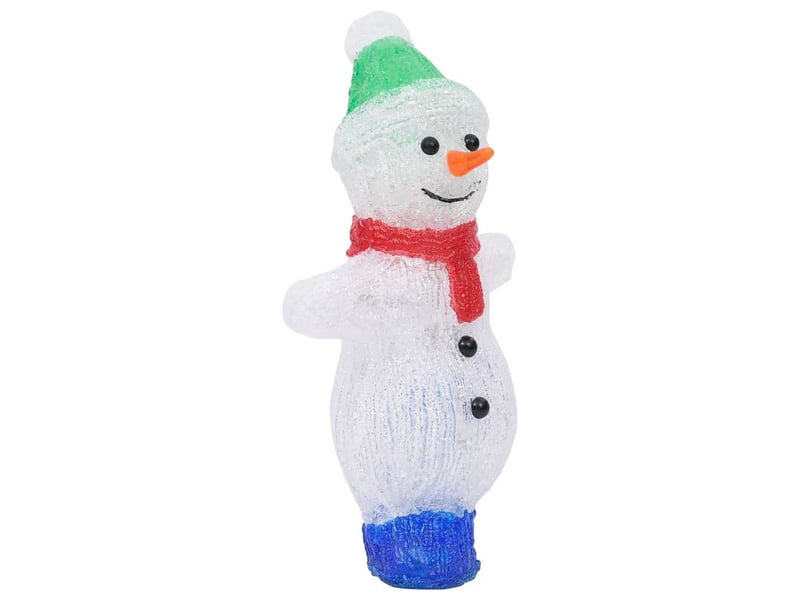  Silhouette de bonhomme de neige de noël led acrylique 30 cm  - Conforama E