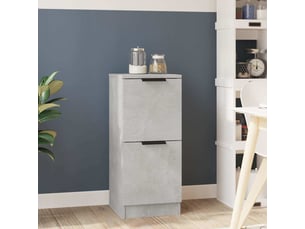 Buffet cuisine, meuble de rangement, bahut gris béton 30x30x70 cm bois d'ingénierie shl88287
