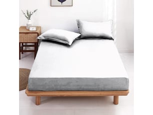 Drap housse uni 100% coton 57 filscm² - fabrication française – grand bonnet 30 cm – doux et durable – couleur grand teint