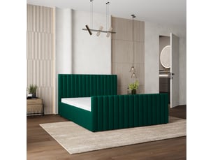 Lit coffre 140x200 cm <strong>MASSENO</strong>  <strong></strong> coloris vert