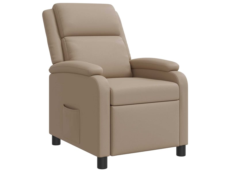 Vidaxl fauteuil inclinable cappuccino simili cuir - Conforama D