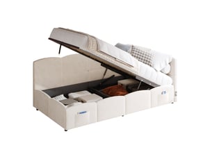 Lit coffre 90x200 cm    coloris beige