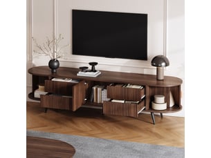 Meuble tv coloris naturel 180 cm <strong></strong>  <strong></strong>