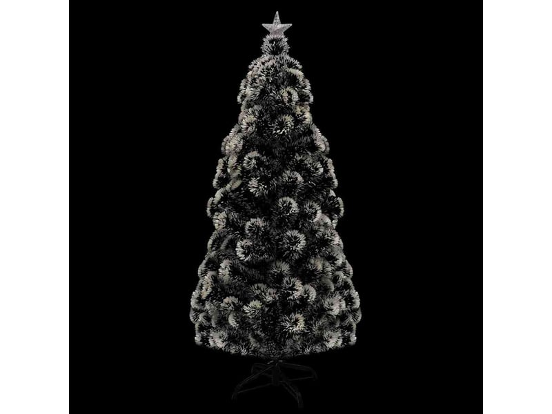 Sapin de noël - arbre de noël pré-éclairé avec support et led 210 cm fibre optique - Conforama D
