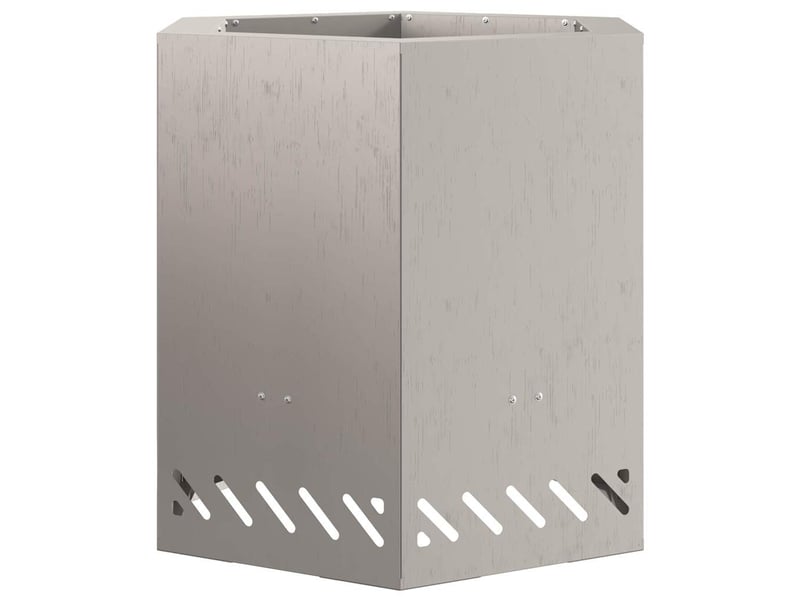  Brasero exterieur, foyer sans fumée rouillé 48x48x51 cm acier patiné shl32996  - Conforama E